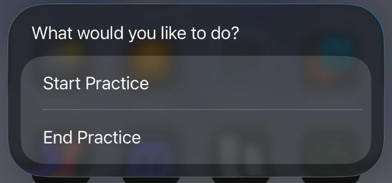 Apple Shortcut running