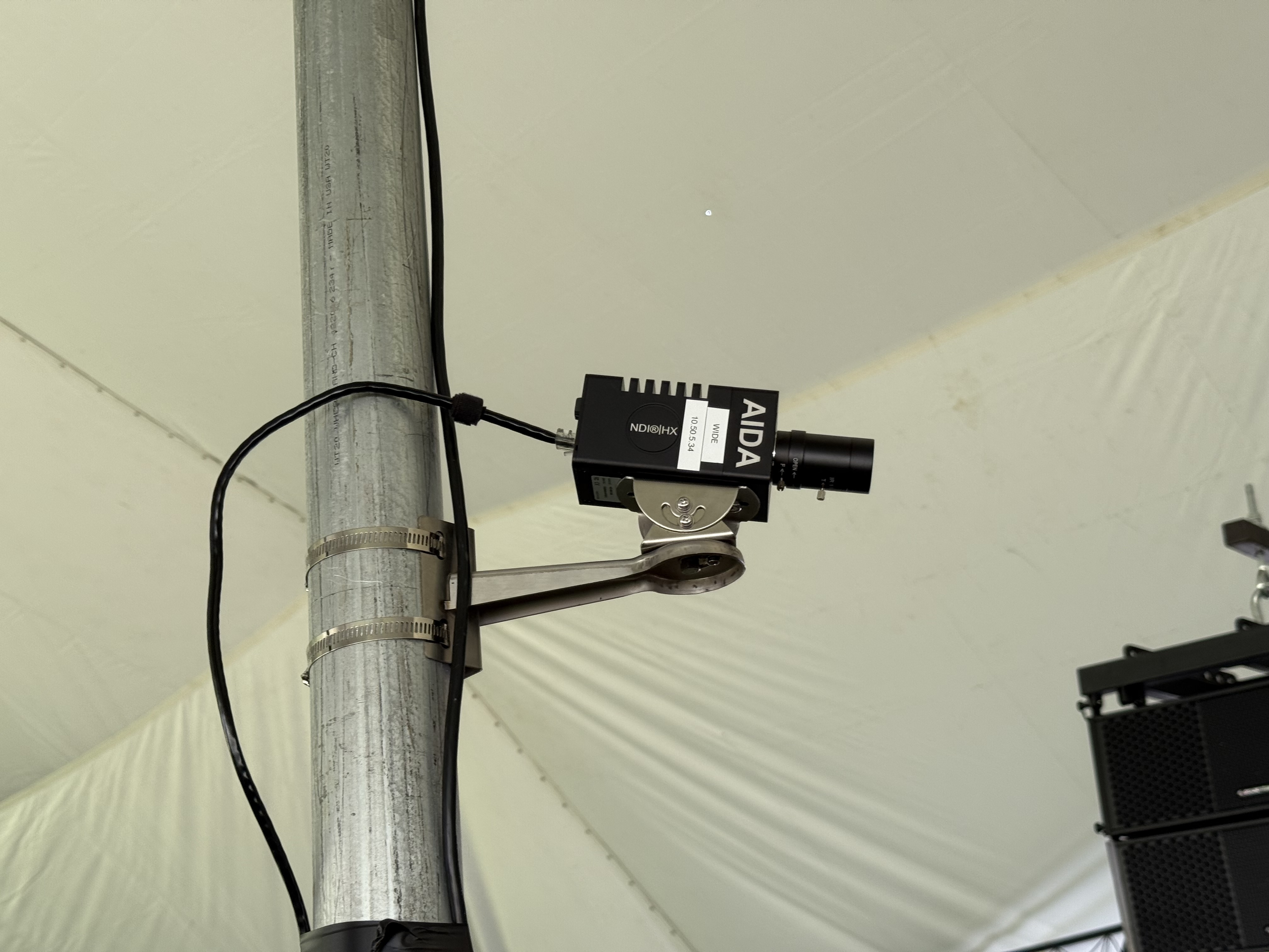 Wide cam on pole