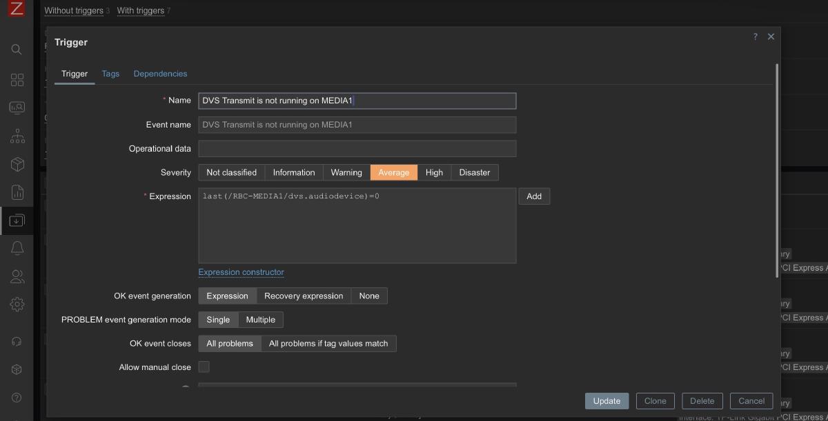 Featured image for Monitoring Dante Virtual Soundcard with Zabbix